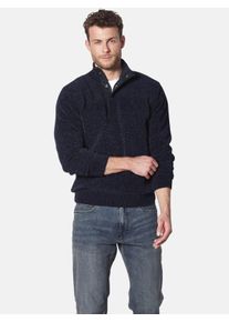 Stehkragenpullover Babista "Pullover VERITOLA", Herren, Gr. XXL, blau (dunkelblau), Obermaterial: 71% Polyester COOLMAX PES(Coolmax). 29% Baumwolle CO., unifarben, normal, ohne Ausschnitt, Pullover Stehkragenpullover