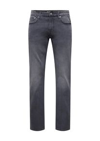 Only & Sons Regular-fit-Jeans ONLY & SONS "ONSWEFT REG. JAX BOX PIM DNM", Herren, Gr. 30, L&auml;nge 32, dunkelgrau denim, Denim/Jeans, Obermaterial: 50% Baumwolle, 30% Polyester, 18% Viskose, 2% Elasthan, Abriebeffekte, regular fit, Jeans Regular-fit-Jeans
