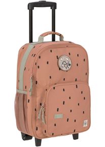 L&auml;ssig Kinderkoffer L&Auml;SSIG "Happy Prints, Trolley, Caramel", M&auml;dchen, Gr. B/H/T: 30cm x 46cm x 24cm 22 l, braun (caramel), Polyester, Koffer Kinderkoffer