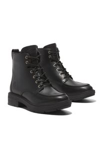 Schn&uuml;rstiefelette Timberland "BRIMFIELD MID LACE UP BOOT", Damen, Gr. 38, schwarz (schwarz full grain), Leder, Schuhe Schn&uuml;rstiefelette, Winterschuhe, Winterstiefel, Schn&uuml;rboots, Winterboots