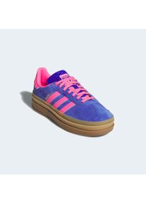Sneaker adidas originals "GAZELLE BOLD", Damen, Gr. 36, lucid blau, lucid pink, gold metallic, Leder, Synthetik, Schuhe Sneaker, Topseller