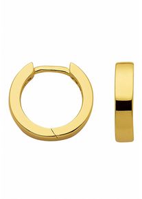 Adelia&acute;s Paar Creolen ADELIA&acute;S "925 Silber Ohrringe Creolen &Oslash; 11,6 mm", gold (vergoldet), Ohrringe, Damen, Silber 925 (Sterlingsilber), Paar Creolen