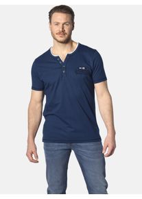 T-Shirt Jan Vanderstorm "T-Shirt HAFTOR", Herren, Gr. L, blau (royal blau), Obermaterial: 100% Baumwolle CO., comfort fit normal, Serafino, Shirts T-Shirt