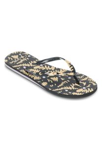 Sandale Roxy "Portofino Iii", Damen, Gr. 9(40), schwarz (camo schwarz), Obermaterial:Obermaterial: 98% Synthetik / 2% Metall, Futter: 100% Synthetik, Laufsohle: 100% gesch&auml;umtes Gummi;, Schuhe Sandale