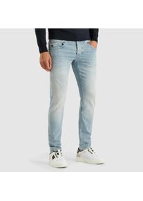 PME-Legend Tapered-fit-Jeans PME LEGEND "Jeans Carior PTR450", Damen, Gr. 32, L&auml;nge 30, bleach super summer, Denim/Jeans, Obermaterial: 98% Baumwolle, 2% Elasthan, unifarben, regular fit kn&ouml;chellang, Jeans Tapered-fit-Jeans, im Five-Pocket Style