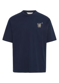 Rundhalsshirt Casual Friday "Rundhalsshirt CFARCHER print", Herren, Gr. XXL, blau (navy blazer), Obermaterial: 100% Baumwolle CO., Shirts Rundhalsshirt