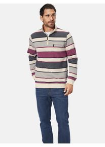 Sweatshirt Babista "Sweatshirt MELRIN", Herren, Gr. XL, beige (beige gestreift), Obermaterial: 62% Baumwolle CO. 38% Polyester COOLMAX PES(Coolmax)., Sweatshirts Sweatshirt