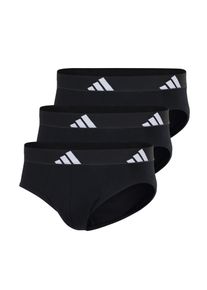 Slip adidas Sportswear "Active Flex Cotton", Herren, Gr. XXL, schwarz (000, schwarz), Single Jersey, Obermaterial: 95% Baumwolle, 5% Elasthan, unifarben mit Farbeinsatz, k&ouml;rpernah, Unterhosen Slip, elastisch, Logo-Bund, scheuerfreies Tragegef&uuml;hl, ohne Eingriff