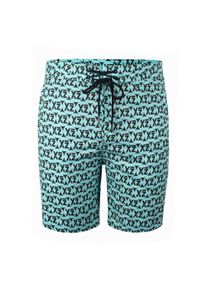 Badeshorts YEAZ "Badeshorts DAZZERS", Herren, Gr. L, US, blau (t&uuml;rkis), Obermaterial: 97% Polyester PES. 3% Elasthan EL., Badehosen Badeshorts