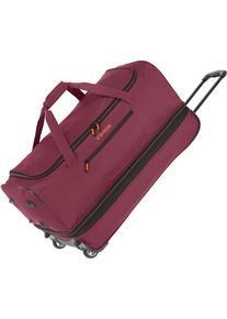 Reisetasche Travelite "BASICS, verschiedene Gr&ouml;&szlig;en und Farben", Damen, Gr. B/H/T: 70cm x 46cm x 37cm, rot (bordeaux), Polyester, Taschen Reisetasche, Duffle Bag Reisegep&auml;ck Sporttasche Reisebag mit Trolleyfunktion