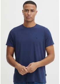 2-in-1-Langarmshirt Blend "BL T-shirt BHDinton crew", Herren, Gr. L, blau, Single Jersey, Obermaterial: 95% Baumwolle, 5% Elasthan, unifarben, normal normal, Rundhals, Shirts 2-in-1-Langarmshirt