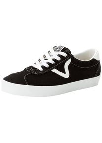 Sneaker Vans "Sport Low", Herren, Gr. 41, schwarz-wei&szlig; (schwarz, wei&szlig;), Leder, Schuhe Sneaker, unisex
