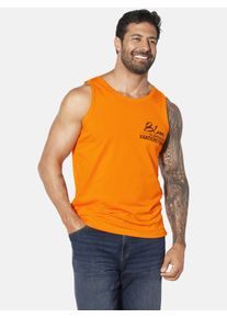 Muskelshirt Jan Vanderstorm "Tanktop FELTON", Herren, Gr. XL, orange, Obermaterial: 100% Baumwolle CO., Tops Muskelshirt