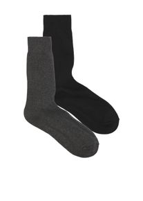 Jack & Jones Freizeitsocken JACK & JONES "JAC &ndash; Socken im 2er-Pack mit Stretch f&uuml;r optimale Passform", Damen, schwarz, Baumwollmischung, meliert, elastisch, Socken Freizeitsocken, basic, Baumwollmischung