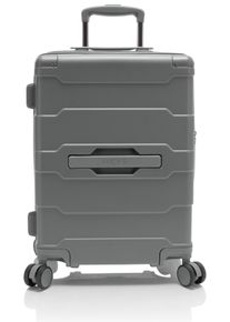 Hartschalen-Trolley Heys "ReNew, verschiedene Gr&ouml;&szlig;en und Farben", Damen, Gr. B/H/T: 35cm x 50,5cm x 23,3cm 47 l, grau (charcoal), Kunststoff, clean, matt, Basic, Koffer Hartschalen-Trolley, herausnehmbares Innenfutter Volumenerweiterung 5 Jahre Garantie