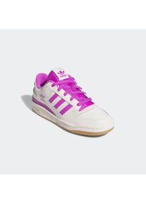 Sneaker adidas originals "FORUM LOW CL", Damen, Gr. 40,5, cloud wei&szlig;, lila burst, cream wei&szlig;, Leder, Schuhe Sneaker