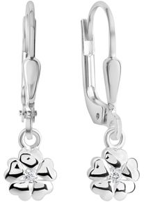 Paar Ohrh&auml;nger Firetti "Schmuck Geschenk Silber 925 Ohrschmuck Ohrringe Herzen", silber (silberfarben, kristallwei&szlig;, kristallwei&szlig;), Ohrringe, Damen, Silber 925 (Sterlingsilber), Paar Ohrh&auml;nger, mit Zirkonia (synth.)