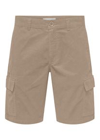 Only & Sons Cargoshorts ONLY & SONS "ONSTURIN SLIM TWILL CARGO SHORTS OTL", Herren, Gr. S, N-Gr, grau (chinchilla), Web, Obermaterial: 65% Baumwolle, 35% Polyester, unifarben, slim fit knielang, Hosen Cargoshorts
