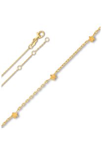 Fu&szlig;kette ONE ELEMENT "Fu&szlig;kettchen Rundankerkette aus 925 Silber 25 cm" Gr. 25, silber, Fu&szlig;ketten, Damen, Silber 925 (Sterlingsilber), Fu&szlig;kette