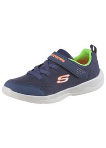 Sneaker Skechers "SKECH-STEPZ 2.0", Jungen, Gr. 26, bunt (navy, apfelgr&uuml;n), Lederimitat, Textil, Schuhe Sneaker, zum Schlupfen, Freizeitschuh,, Gr&ouml;&szlig;enschablone zum Download