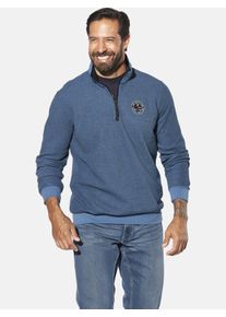 Sweatshirt Jan Vanderstorm "Sweatshirt MARKWARD", Herren, Gr. 7XL, blau, Obermaterial: 100% Baumwolle CO., Sweatshirts Sweatshirt