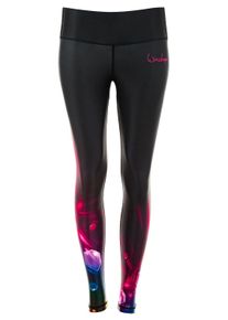 Leggings WINSHAPE "AEL102-Cosmic", Damen, Gr. L, Normalgr&ouml;&szlig;en, schwarz (cosmic), 80% Polyester, 20% Elasthan, Hosen Leggings, mit leichtem Kompressionseffekt