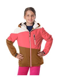 Skijacke Killtec "KSW 331 GRLS SKI JCKT", M&auml;dchen, Gr. 140, orange (koralle), Obermaterial: 100% Polyester;Futter: 100% Polyester;F&uuml;llung: 100% Polyester, Jacken Skijacke, Atmungsaktive, wasserdichte Jacke mit Fleece-Innenseite, Skipasstasche
