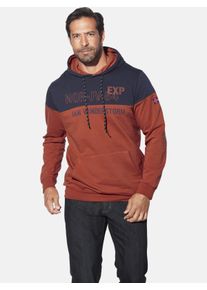 Kapuzensweatshirt Jan Vanderstorm "Sweatshirt JERRES", Herren, Gr. 3XL, rot (dunkelrot), Obermaterial: 100% Baumwolle CO., Sweatshirts Kapuzensweatshirt
