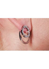 Adelia&acute;s Paar Ohrstecker ADELIA&acute;S "Damen Ohrringe &iquest; Ohrstecker aus Edelstahl mit Strass Steinchen", silber, Ohrringe, Damen, Edelstahl, Paar Ohrstecker
