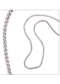 Edelstahlkette Firetti "Schmuck Geschenk Venezianerkettengliederung, 2,5 mm breit" Gr. 65, silber (edelstahlfarben), Halsketten, Damen, 65, Edelstahl, B: 2,5mm, Edelstahlkette, B:2,5mm