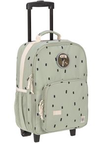L&auml;ssig Kinderkoffer L&Auml;SSIG "Happy Prints, Trolley, Light Olive", M&auml;dchen, Gr. B/H/T: 30cm x 46cm x 24cm 22 l, gr&uuml;n (olive), Polyester, Koffer Kinderkoffer