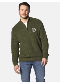 Troyer Jan Vanderstorm "Pullover RAGNARLOD", Herren, Gr. XL, gr&uuml;n (oliv melange), Obermaterial: 100% Baumwolle CO., Pullover Troyer