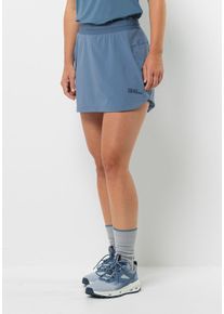 Skort Jack Wolfskin "PRELIGHT CHILL SKORT W", Damen, Gr. S (36), blau (elemental, blau), 1. OBERSTOFF: 84% POLYAMID, 16% ELASTHAN. 2. OBERSTOFF: 85% POLYAMID, 15% ELASTHAN. 3. OBERSTOFF: 87% POLYESTER, 13% ELASTHAN, R&ouml;cke Skort