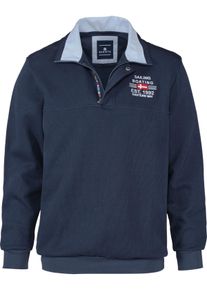 Sweatshirt Babista "Sweatshirt BELLAVUNTO", Herren, Gr. S, blau (dunkelblau), Obermaterial: 100% Baumwolle CO., normal, ohne Ausschnitt, Sweatshirts Sweatshirt