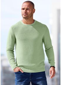 Strickpullover AUTHENTIC LE JOGGER, Herren, Gr. XXL (60/62), gr&uuml;n, Strick, Obermaterial: 100% Baumwolle, unifarben, regular fit normal, Rundhals, B&uuml;ndchen, Pullover Strickpullover, mit Double-Layer Optik, Pullover aus reiner Baumwolle, Topseller