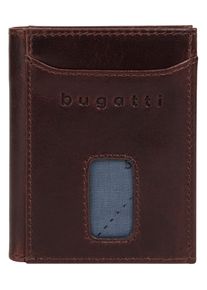 Geldb&ouml;rse Bugatti "SECURE SLIM", Damen, braun, Leder, Kleinlederwaren Geldb&ouml;rse, echt Leder