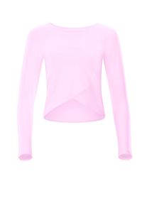 Langarmshirt WINSHAPE "Cropped Functional Light and Soft", Damen, Gr. S, rosa (lavender rose), 85% Polyester, 15% Elasthan, Rundhals, Shirts Langarmshirt, Overlap-Applikation