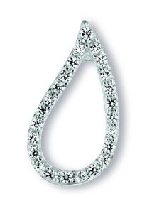 Kettenanh&auml;nger ONE ELEMENT "Zirkonia Anh&auml;nger aus 925 Silber", silber, Schmuckanh&auml;nger, Damen, mit Zirkonia, Silber 925 (Sterlingsilber), Kettenanh&auml;nger