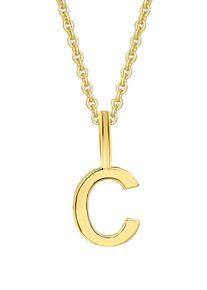 Kettenanh&auml;nger ONE ELEMENT "Buchstabe C Buchstaben Anh&auml;nger aus 333 Gelbgold", gold, Schmuckanh&auml;nger, Damen, Gelbgold 333, Kettenanh&auml;nger