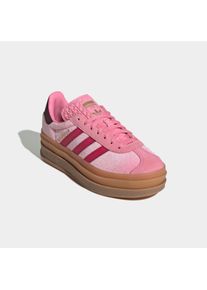 Sneaker adidas originals "GAZELLE BOLD", Damen, Gr. 38,5, bliss pink, ruby rot, maroon, Leder, Synthetik, Textil, Schuhe Sneaker, Samt-Sneaker, f&uuml;r Kinder & Jugendliche