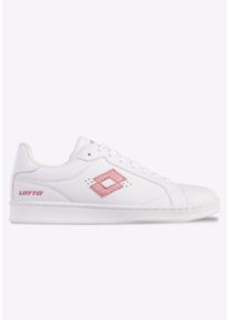 Sneaker Lotto, Damen, Gr. 42, wei&szlig; (wei&szlig;, rose), Synthetik, Schuhe Sneaker