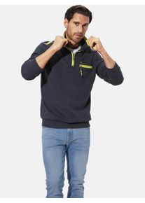Sweatshirt Babista "Sweatshirt PALDOR", Herren, Gr. M, blau (dunkelblau), Obermaterial: 60% Baumwolle CO. 40% Polyester COOLMAX PES(Coolmax)., Sweatshirts Sweatshirt