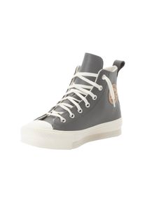 Sneaker Converse "CHUCK TAYLOR ALL STAR EVA LIFT LEATHER", M&auml;dchen, Gr. 37, grau (sharkskin, warm quarry, egret), Leder, Schuhe Sneaker