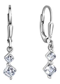 Paar Ohrh&auml;nger Firetti "Schmuck Geschenk Silber 925 Ohrschmuck Patentbrisur Glitzer", silber (silberfarben, kristallwei&szlig;, kristallwei&szlig;), Ohrringe, Damen, Silber 925 (Sterlingsilber), Paar Ohrh&auml;nger, mit Zirkonia (synth.), Topseller