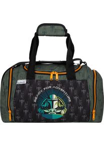 Sporttasche McNeill "Neu, Star Wars, Mandalorian", M&auml;dchen, Gr. B/H/T: 37cm x 25cm x 20cm, grau (mandalorian), Polyester, Taschen Sporttasche, f&uuml;r Schule, Sport und Freizeit