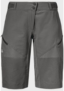Sch&ouml;ffel Shorts SCH&Ouml;FFEL "Shorts Arosa L", Damen, Gr. 36, Normalgr&ouml;&szlig;en, grau (9830, grau), Oberstoff Rumpf oben: 89% Nylon 11% Elasthan Oberstoff Rumpf unten: 94% Nylon 6% Elasthan, Hosen Shorts