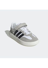 Sneaker adidas Sportswear "BARREDA DECODE KIDS", Damen, Gr. 35, schwarz-wei&szlig; (cloud wei&szlig;, core schwarz, grau two), Leder, Textil, Schuhe Sneaker, mit Klettverschluss, f&uuml;r Kinder & Jugendliche