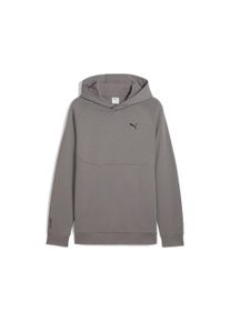 Kapuzensweatshirt Puma "TECH HOODIE DK", Herren, Gr. XL, cast iron, Obermaterial: 82% Baumwolle, 18% Polyester, unifarben, regular fit normal, angesetztes B&uuml;ndchen, Sweatshirts Kapuzensweatshirt, mit Kapuze, mit Cat Logo High-Density-Print, mit Eingrifftaschen
