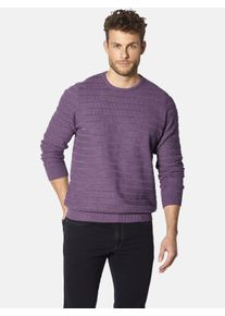 Rundhalspullover Babista "Pullover FLOREVARA", Herren, Gr. S, lila, Obermaterial: 100% Baumwolle CO., Pullover Rundhalspullover
