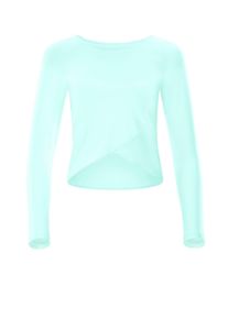 Langarmshirt WINSHAPE "Cropped Functional Light and Soft", Damen, Gr. M, gr&uuml;n (delicate mint), 85% Polyester, 15% Elasthan, Rundhals, Shirts Langarmshirt, Overlap-Applikation